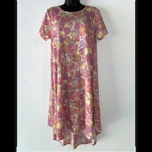 Lula Roe short sleeve floral skater dress